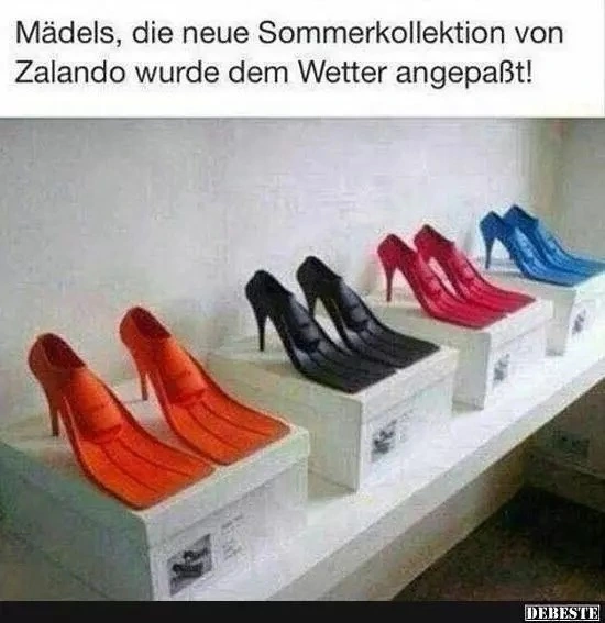Witz_Regen_Schuhe mit Flossen.webp