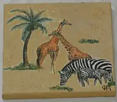 Afrika Giraffen+Zebras 20x20 cm.webp