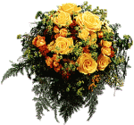 Blume087 Gelber Rosenstrauß.gif