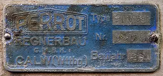 Typenschild PERROT  TV 38.webp