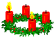 2 Kerzen weihnachtskraenze_www-clipart-kiste-de_026.gif