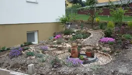 farbkleckse im vorgarten.webp