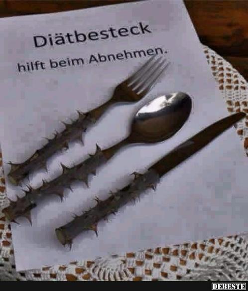 Diätbesteck | Lustige Bilder, Sprüche, Witze, echt lustig